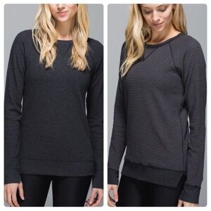 Lululemon Open Your Heart II Reversible long sleeve pullover Top medium